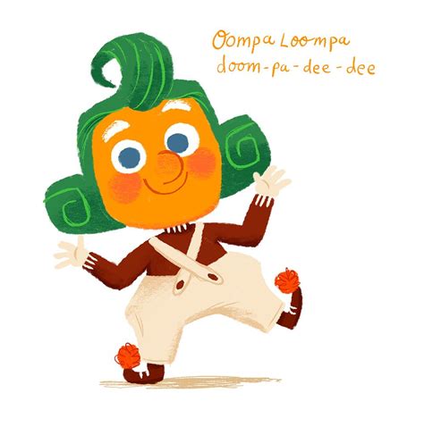 Quirky Oompa Loompa Drawing