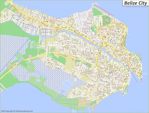 Belize City Map | Belize | Detailed Maps of Belize City