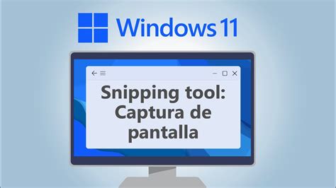 Cómo hacer captura de pantalla con Snipping tool | Curso de Windows 11 - YouTube