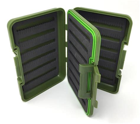 Large Waterproof Fly Box - Split Foam Inserts - Black - 75% Off - Feeder Creek