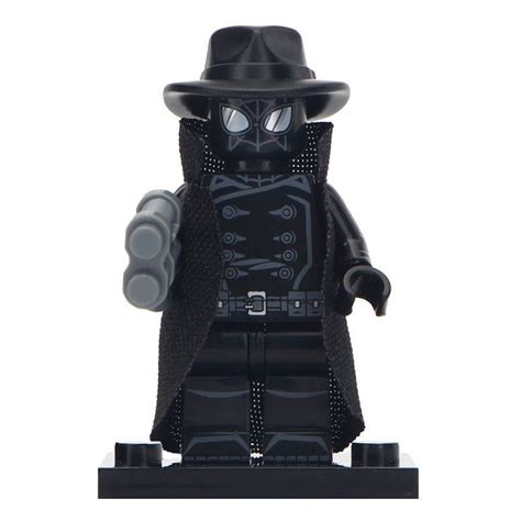 Minifigure Spider-Man Noir Marvel Super Heroes Compatible Lego Building Block Toys | SG MiniFigures