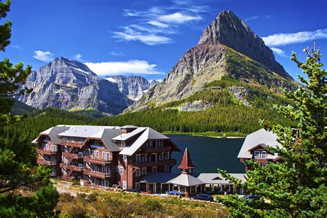 Many Glacier Hotel Photograph by Waterdancer - Fine Art America