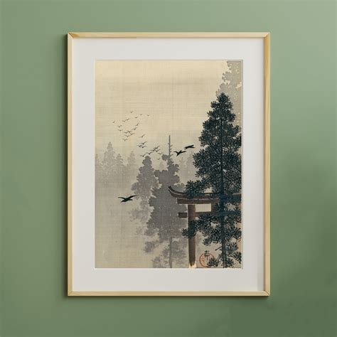 Vintage Japanese Painting Minimalist Japanese Wall Art - Etsy