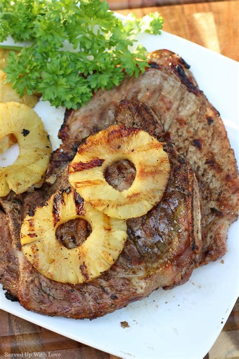 Grilled Pineapple Pork Chops | Served Up With Love