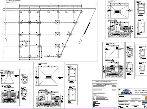 Plan of warehouse with all structure details and dimensions - Cadbull