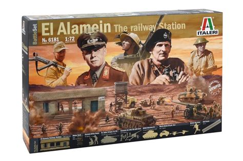 Italeri 1/72nd WWII Battle Of El Alamein Diorama Playset 6181