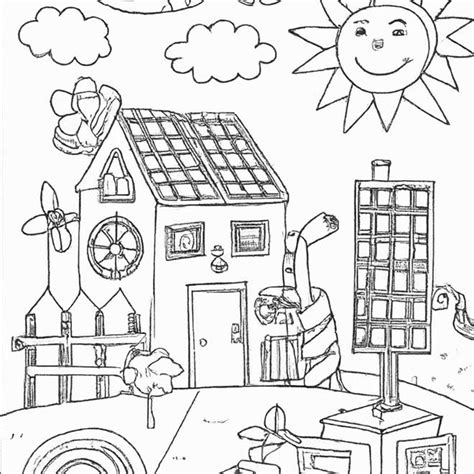 Casa Energia Solar Desenho Para Colorir Ultra Coloring Pages | The Best ...