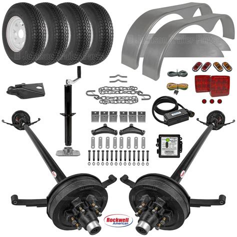 Tandem Axle Trailer Parts Kit - 10.4k Capacity - Johnson Trailer Parts