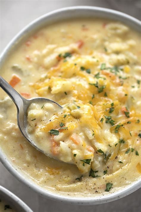 Cheesy Cauliflower Soup 6 - Life Made Simple
