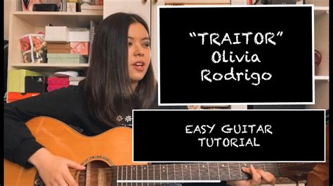 HOW TO PLAY "Traitor" By Olivia Rodrigo (EASY GUITAR TUTORIAL FOR ...