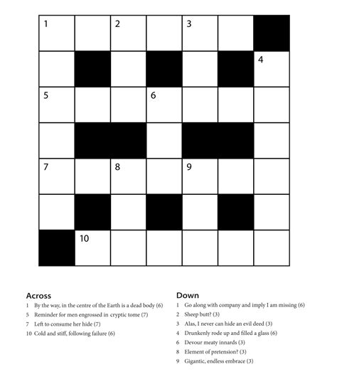 Beginner Free Easy Printable Crossword Puzzles For Adults - Template Blowout