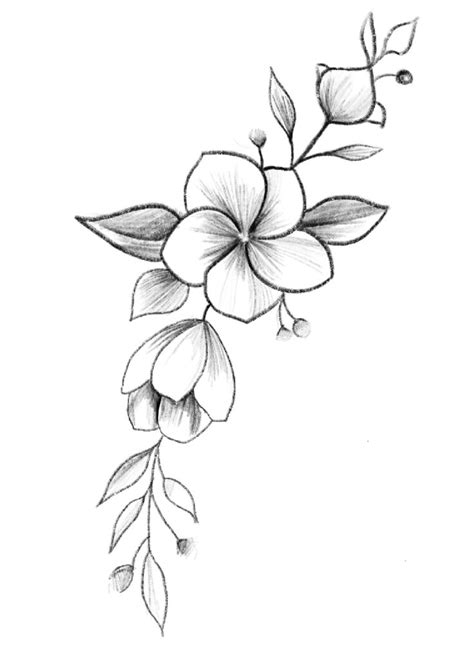 Wild Flowers - PDF Coloring Page - MommyGrid.com | Pencil drawings of flowers, Flower drawing ...