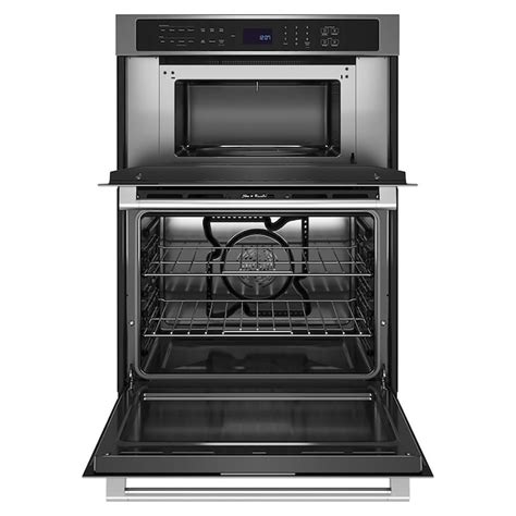 Maytag 30-in Self-cleaning Convection Oven Air Fry Fingerprint ...