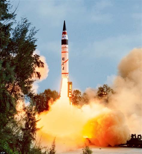 Going ballistic: Launch of 5,000km-range nuclear capable missile puts India into a select four ...