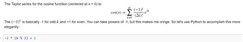 Solved The Taylor series for the cosine function (centered | Chegg.com | Chegg.com