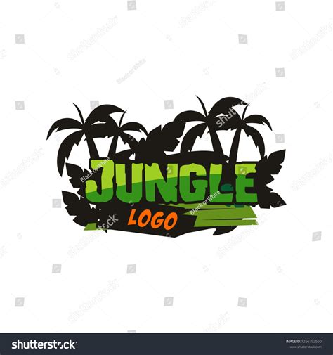 Vektor Stok Jungle Logo Design Vector (Tanpa Royalti) 1256792560 | Shutterstock