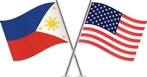 Philippines and American flags. Vector. | Biz India : Online News