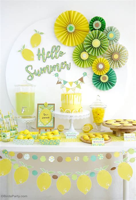 Lemon Themed Party Ideas with DIY Decorations - Party Ideas | Party ...