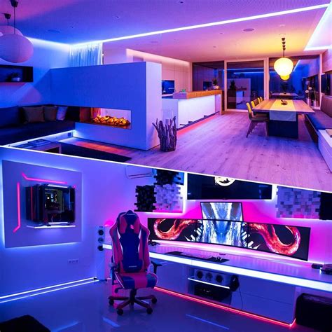 Gaming Room Design With Led Lights - pic-whippersnapper