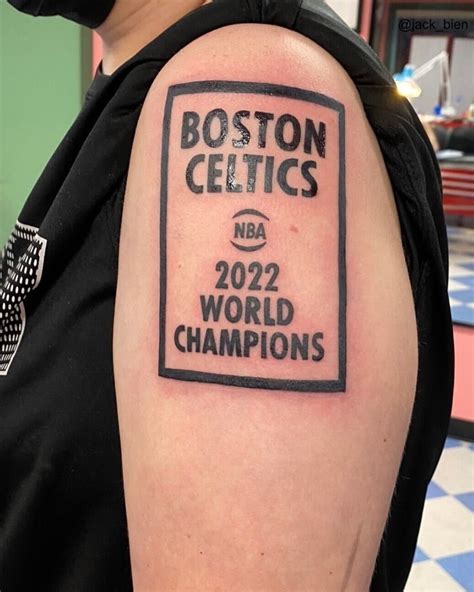 Sports Illustrated on Twitter: "Will this Celtics fan regret getting this tattoo? 😬☘️ (📸: jack ...