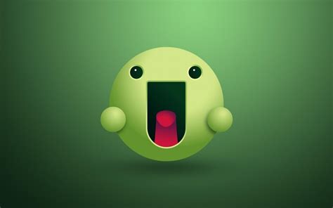 Free download 1440x900 Green Smiley Face desktop PC and Mac wallpaper [1440x900] for your ...