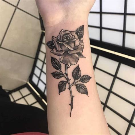 Top 65 Best Rose with Stem Tattoo Ideas - [2021 Inspiration Guide] | Rose stem tattoo, Tattoos ...