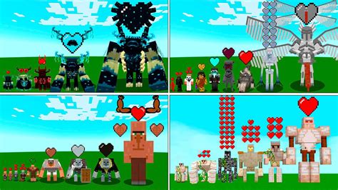 All which is stronger? All minecraft Mutant Mobs part 1 - YouTube