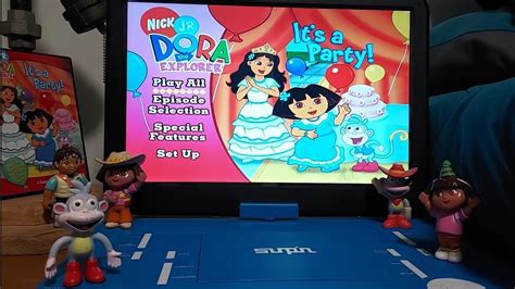 Menu Walkthrough Of Dora The Explorer: It's A Party DVD From 2005 🥳🎈🎁 - YouTube