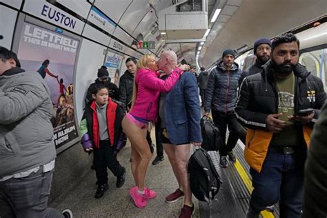 No Trousers Tube Ride 2023: Londoners strip off as annual event returns