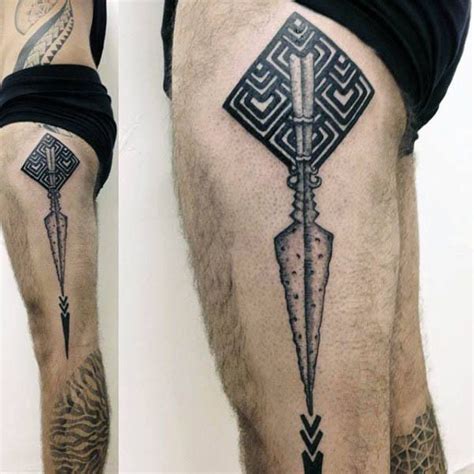 50 Rad Spear Tattoo Designs for Men [2024 Inspiration Guide] | Tattoo designs men, Tattoo ...