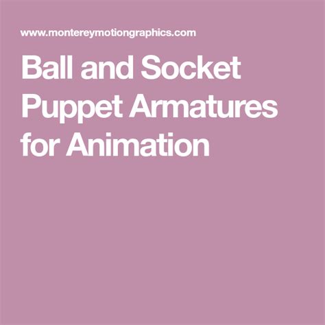 Ball and Socket Puppet Armatures for Animation Stop Motion, Jig, Puppets, Sculpting, Animation ...