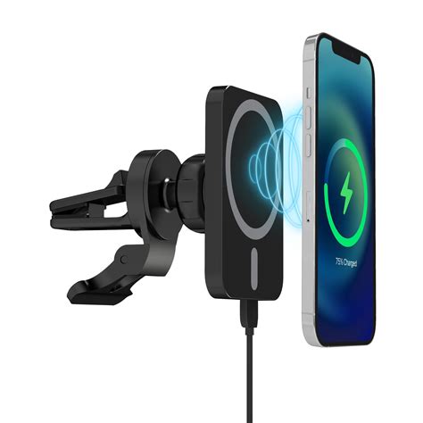 Magnetic Car Mount 15W Charging – Black Just Wireless