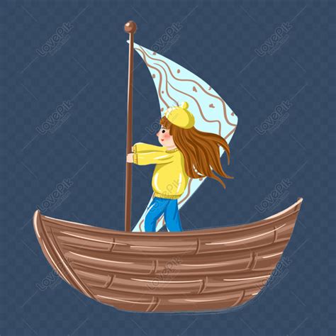 Grátis Menina Minimalista De Desenhos Animados No Barco PNG & PSD de imagem baixar _ tamanho ...