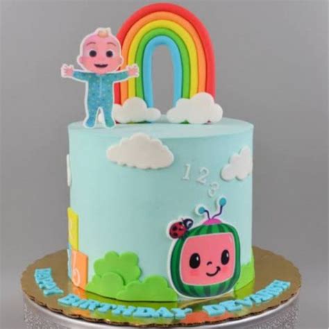 Cocomelon Rainbow Fondant Cake Delivery In Delhi NCR With Delicious ...