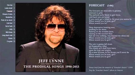 Jeff Lynne (ELO) - The prodigal songs 1990-2013 | Jeff lynne elo, Jeff lynne, Songs