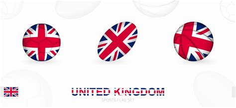 Sports icons for football, rugby and basketball with the flag of United Kingdom. 22706153 Vector ...