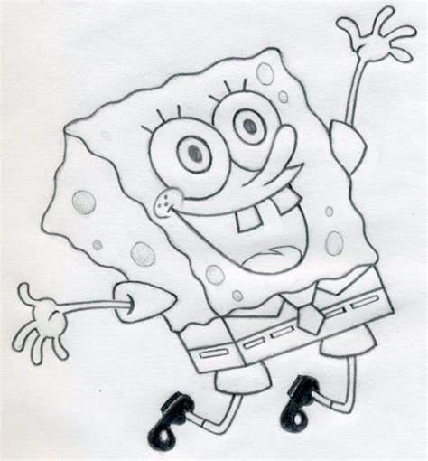 How to draw spongebob step by step funny sketch and picture ...