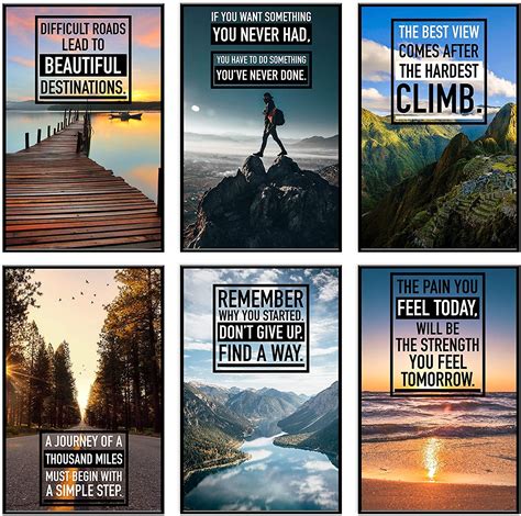 Buy Throwback Traits Motivational s 6 Set 11 x 17in - Inspirational ...