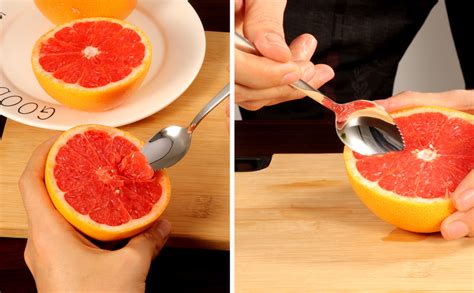 Amazon.com: 5 PCS Grapefruit Spoons, Stainless Steel Grapefruit Spoon ...