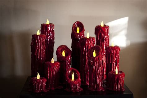 very cool candles!They are very easy to do with PVC pipe, expandable foam, and white hot glue ...