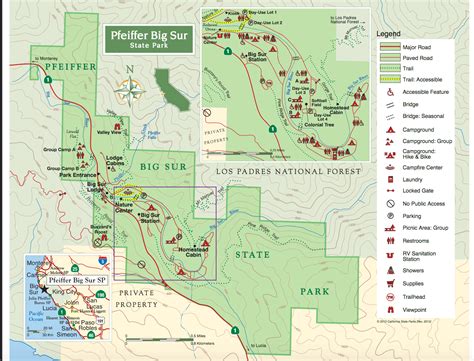 Pfeiffer Big Sur State Park Map | All in one Photos