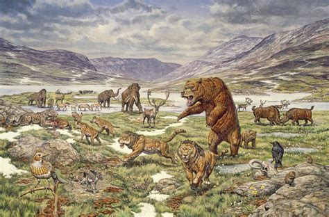 Pleistocene Landscape - Stock Image - C004/8035 - Science Photo Library