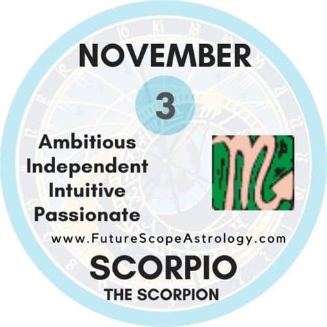 November 3 Zodiac (Scorpio) Birthday Personality, Birthstone ...