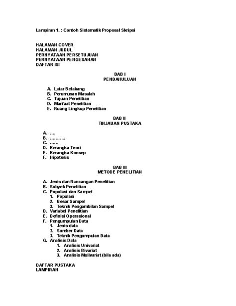 Daftar Lampiran Skripsi Akuntansi - Riset