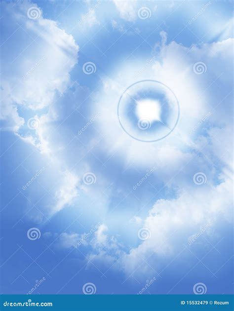 Deep blue sky stock image. Image of flare, cloudy, light - 15532479