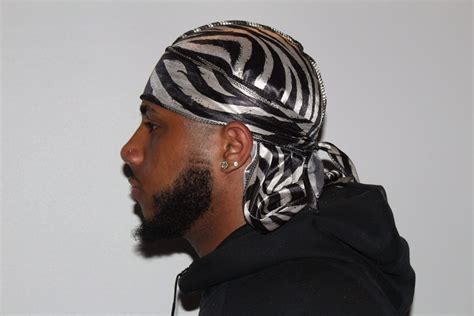 Zebra Designer Drip Durag - Drippy Rags