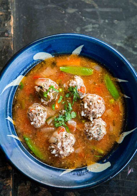 🏅 Sopa de Albondigas (sopa de almôndega mexicana)