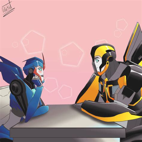 He Is So Cute tfp bumblebee x arcee by Veliekat on DeviantArt