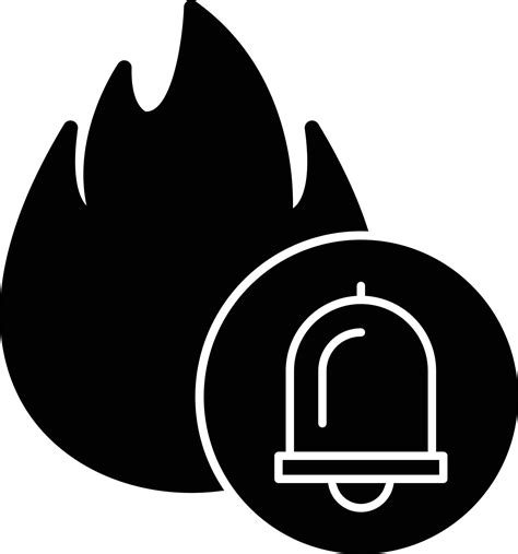 Fire Alarm Glyph Icon 14758008 Vector Art at Vecteezy