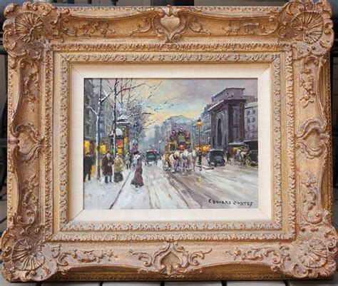 Édouard Leon Cortès - Porte St. Martin in Winter For Sale at 1stDibs | edouard leon cortes ...